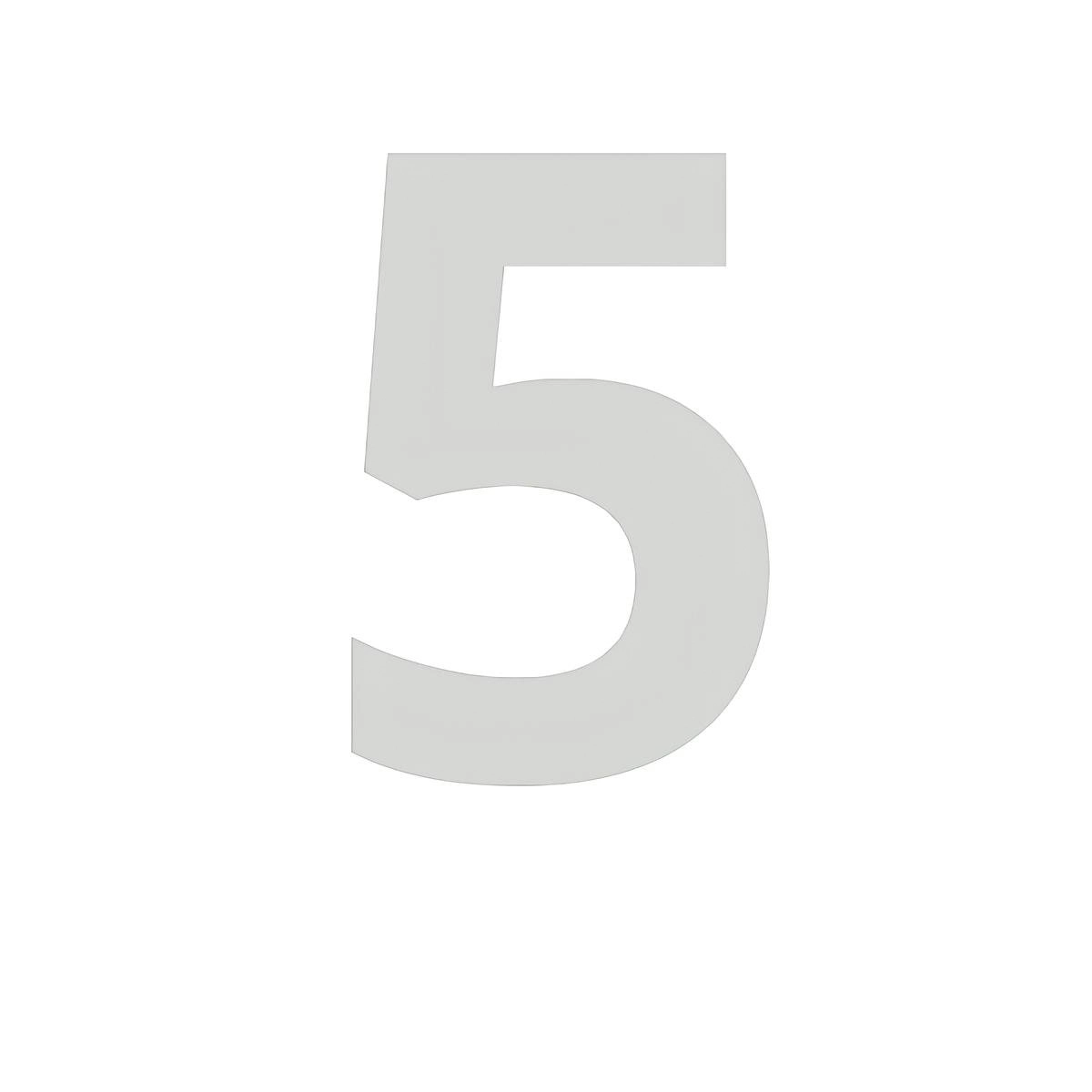 Numero Chapa 60mm Acm Cromado Comfortdoor 5