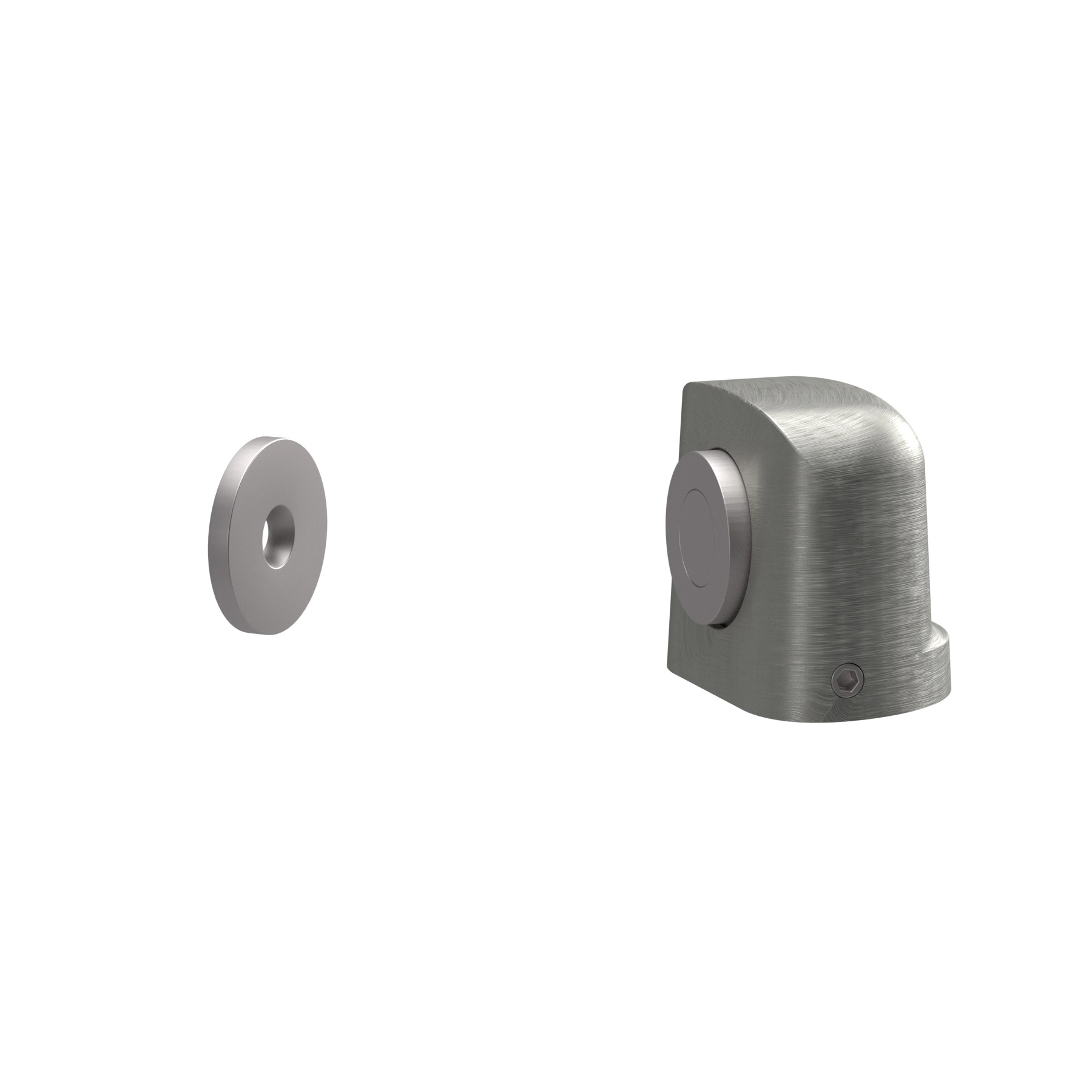 Predendor para Portas Magnético de Parafusar Metal Escovado Standard Comfortdoor