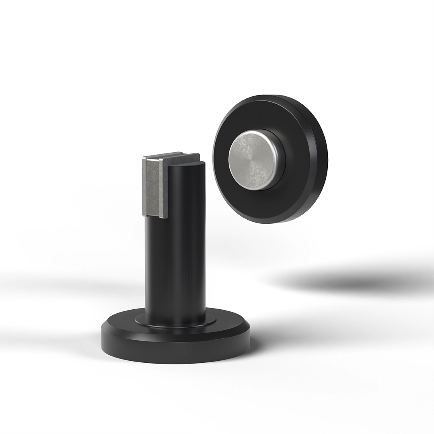 Trava Porta Magnético Dual Preto Confortdoor