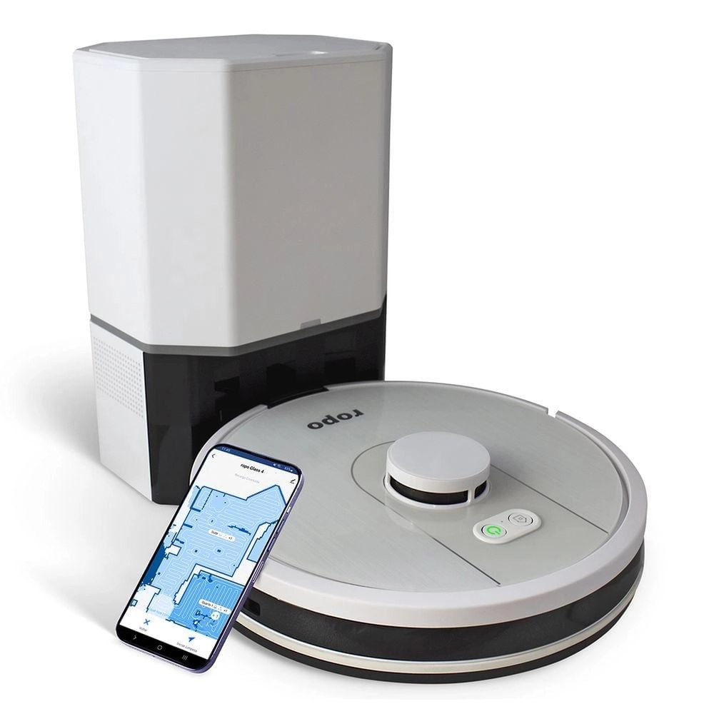 Robô Aspirador Ropo Glass 4 Pro Branco 110v