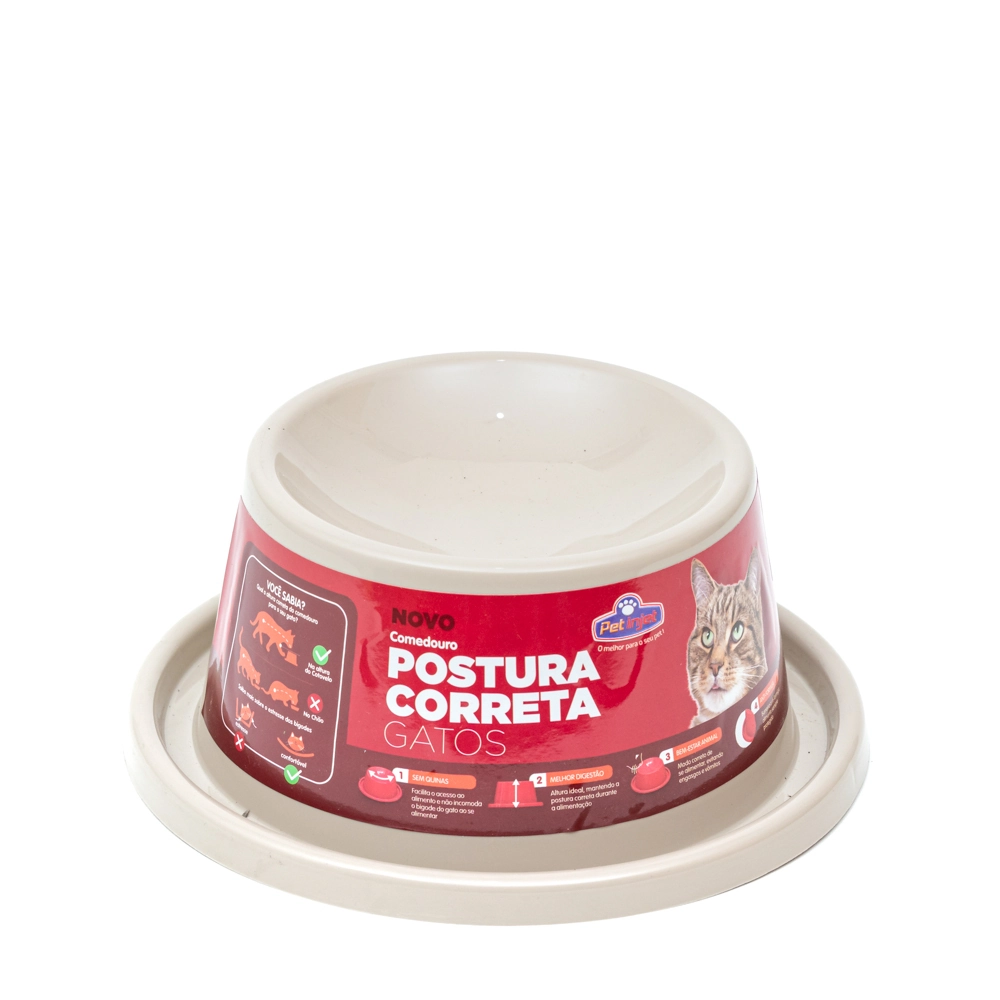 Comed Postura Correta Gato Design Nude 21304