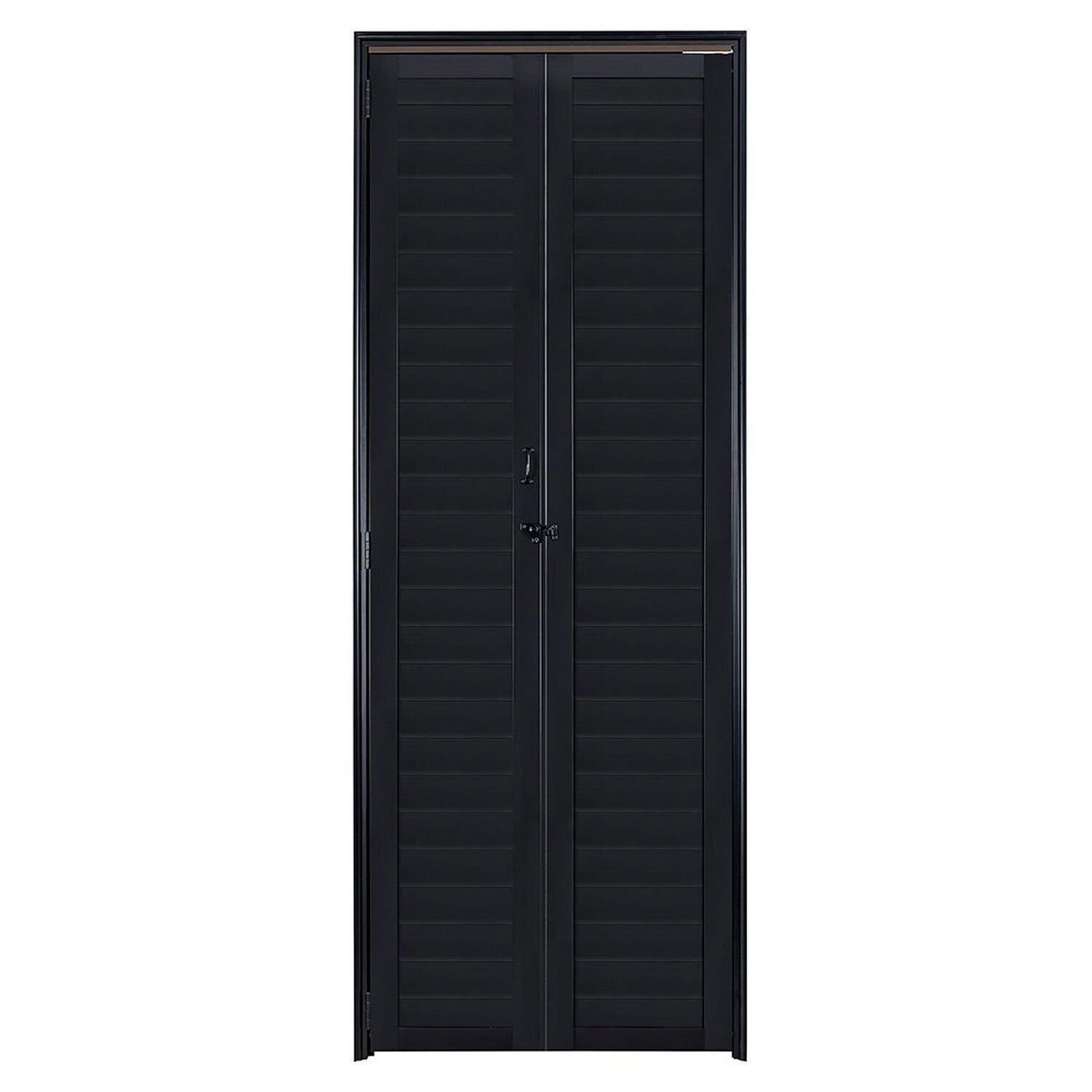 Porta Lambril Camarão 210x70 Fortsul Preto Esquadrisul Abertura Direita