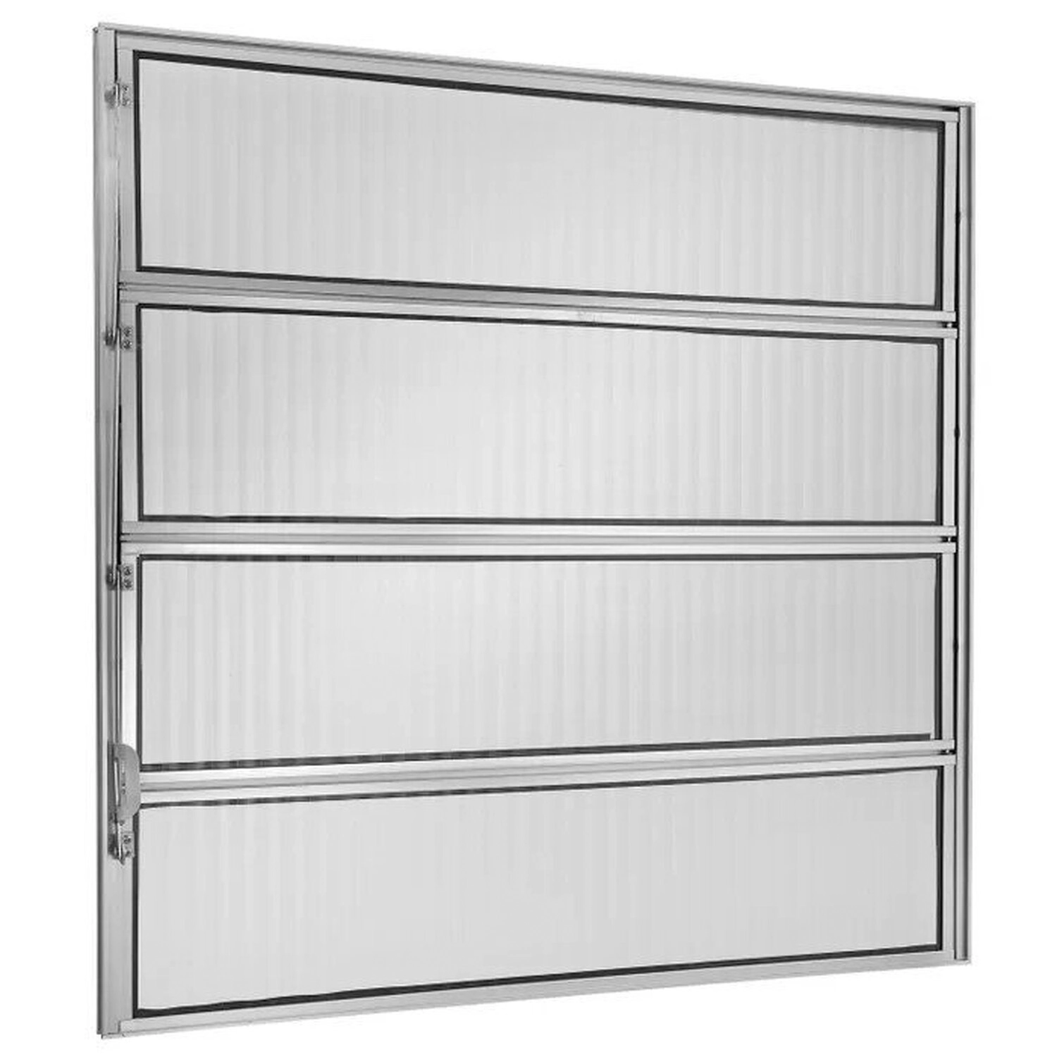 Janela De Aluminio Basculante 80x100cm Ecosul Esquadrisul Natural