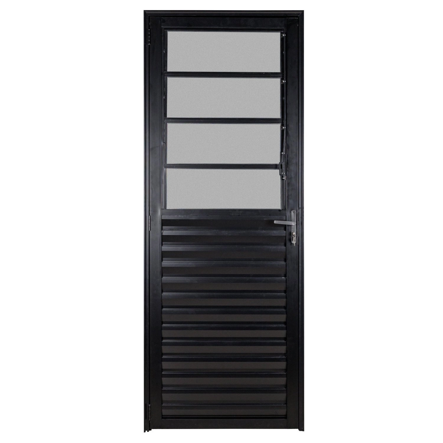 Porta Basculante Ecosul 210x80cm Esquadrisul Abertura Esquerda Preto