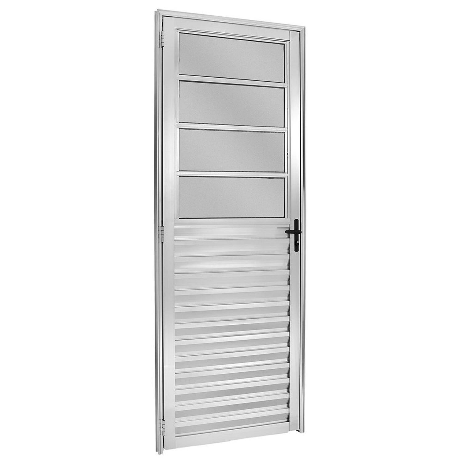 Porta Basculante Direita Vidro Mini Boreal 210x80cm Brilhante Ecosul Esquadrisul