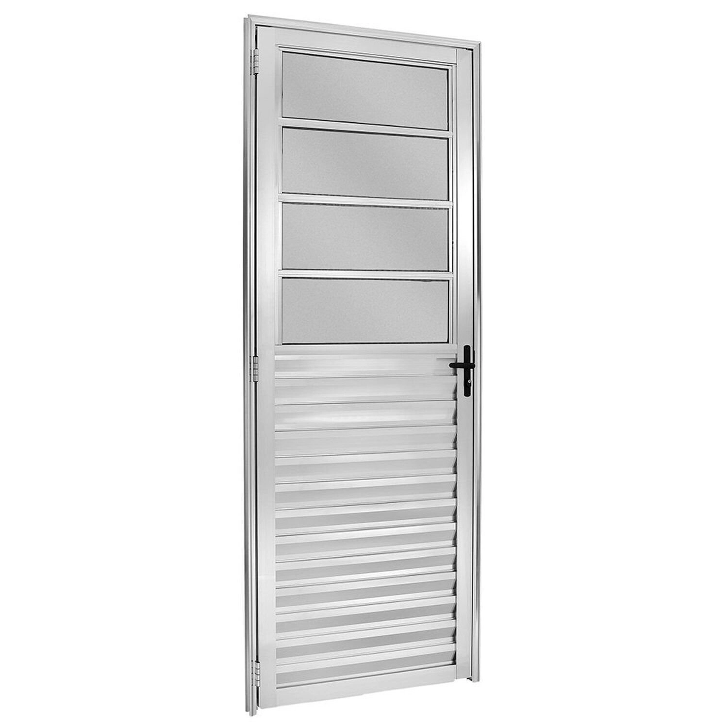 Porta Basculante Vidro Mini Boreal 210x80cm Ecosul Esquadrisul Abertura Esquerda