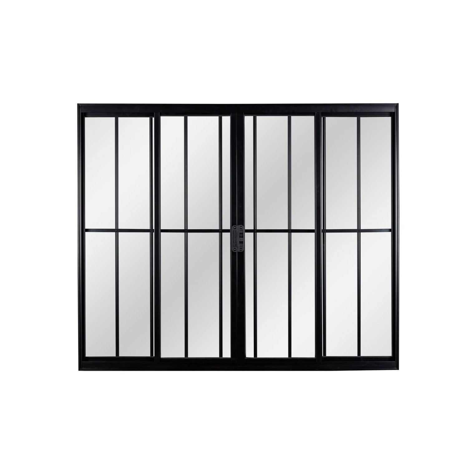 Janela De Alumínio De Correr 100x150x8cm 4 Folhas Vidro Liso Ecosul Esquadrisul