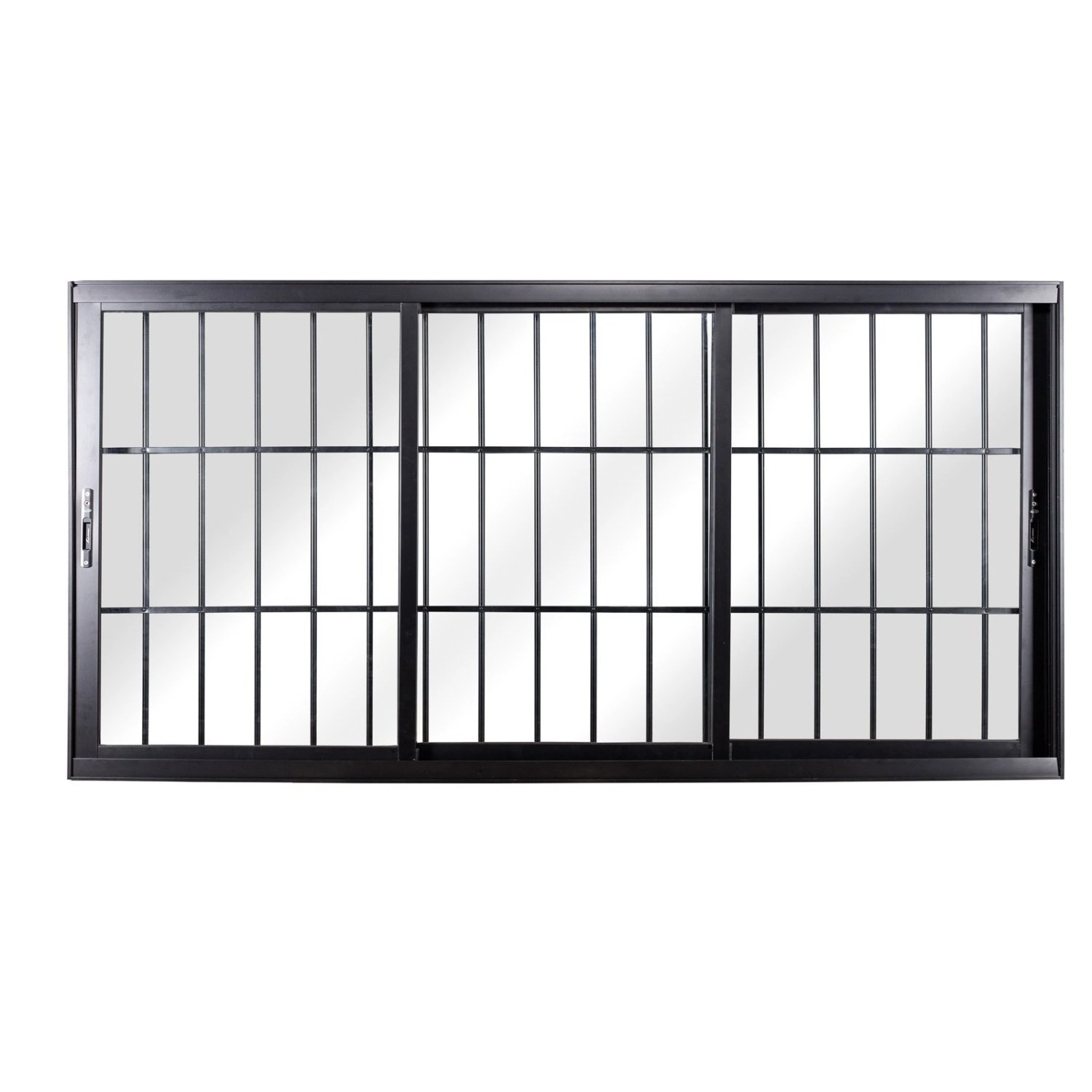 Janela De Alumínio De Correr 100x150x12 3 Folhas Móveis Vidro Liso Topsul Esquadrisul