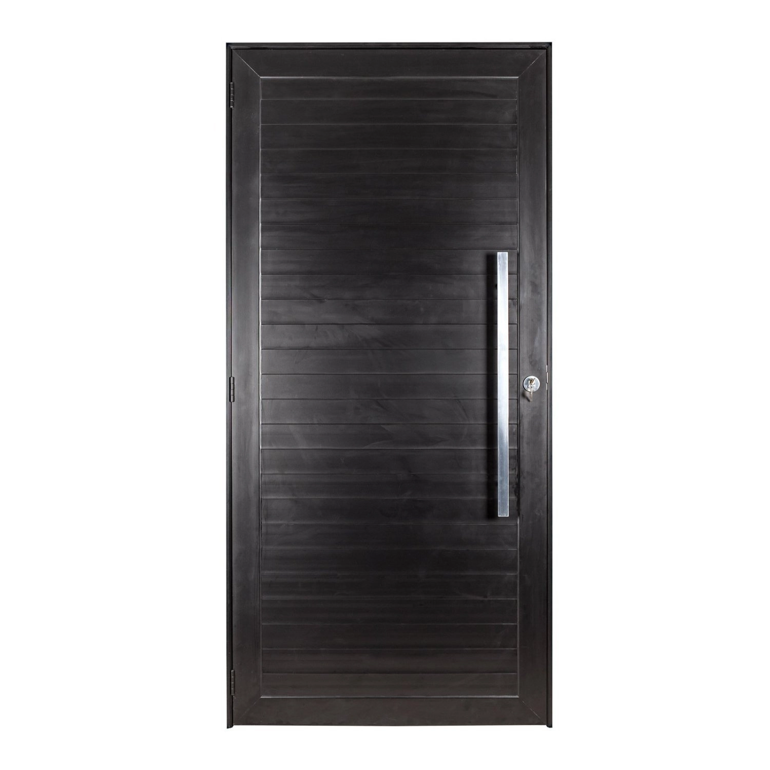 Porta Lambril De Giro Com Puxador Topsul 210x90cm Esquadrisul Abertura Direita Preto