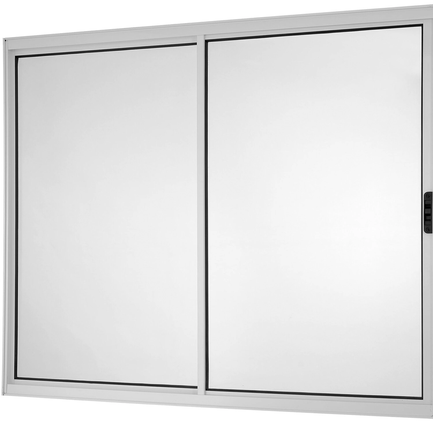 Janela Correr 2 Folhas Móveis Sem Grade Vidro Liso 100x100cm Ecosul Esquadrisul Branco