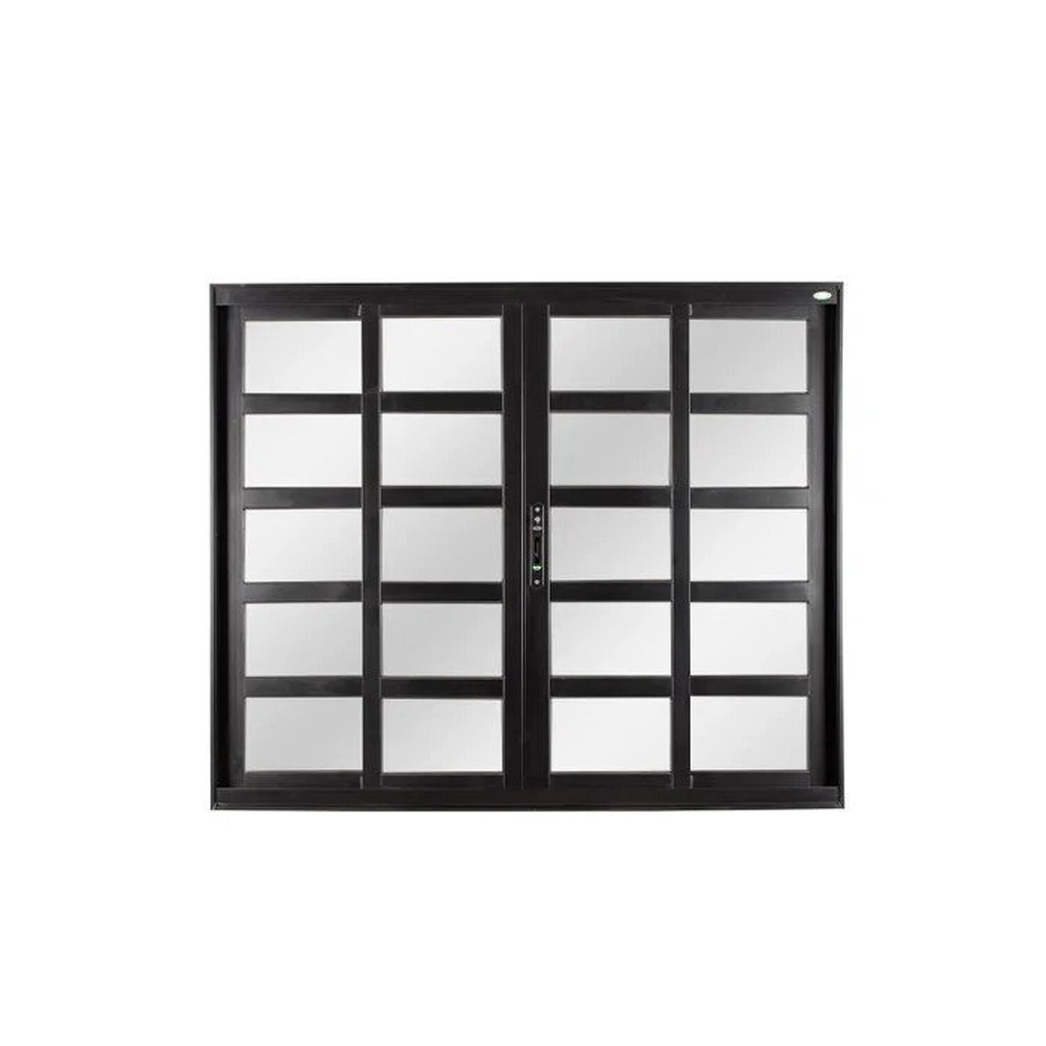 Janela De Aluminio De Correr 100x200cm 4 Folhas Com Vidro Liso Esquadrisul Preto
