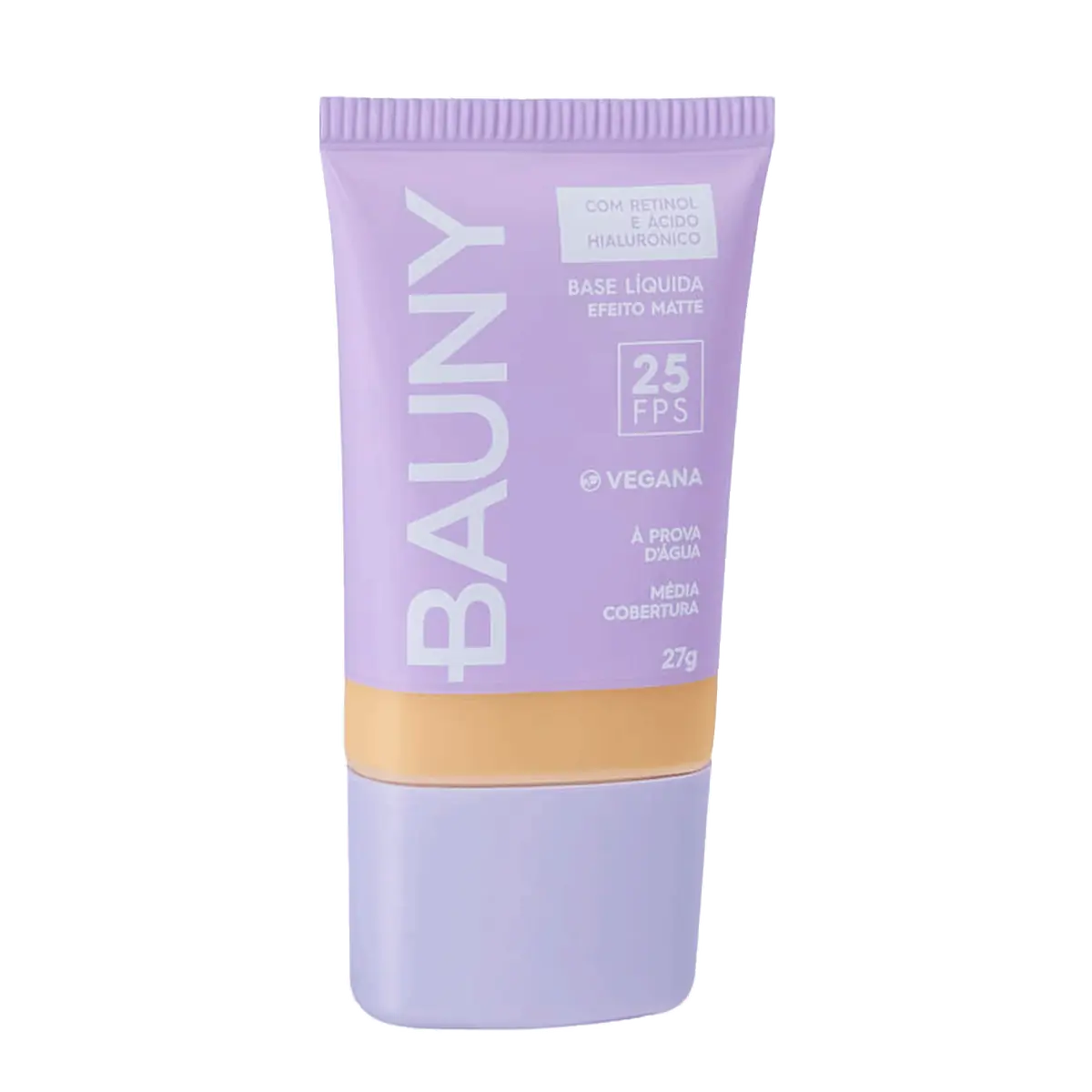 Base Líquida Matte Fps25 Cor 020 Bauny Cosméticos 27g