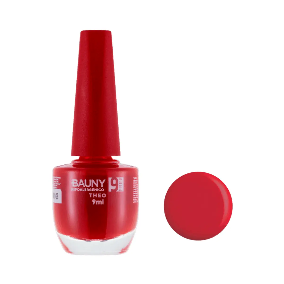 Esmalte Cremoso 9free Hipoalergênico Cor Theo Bauny 9ml