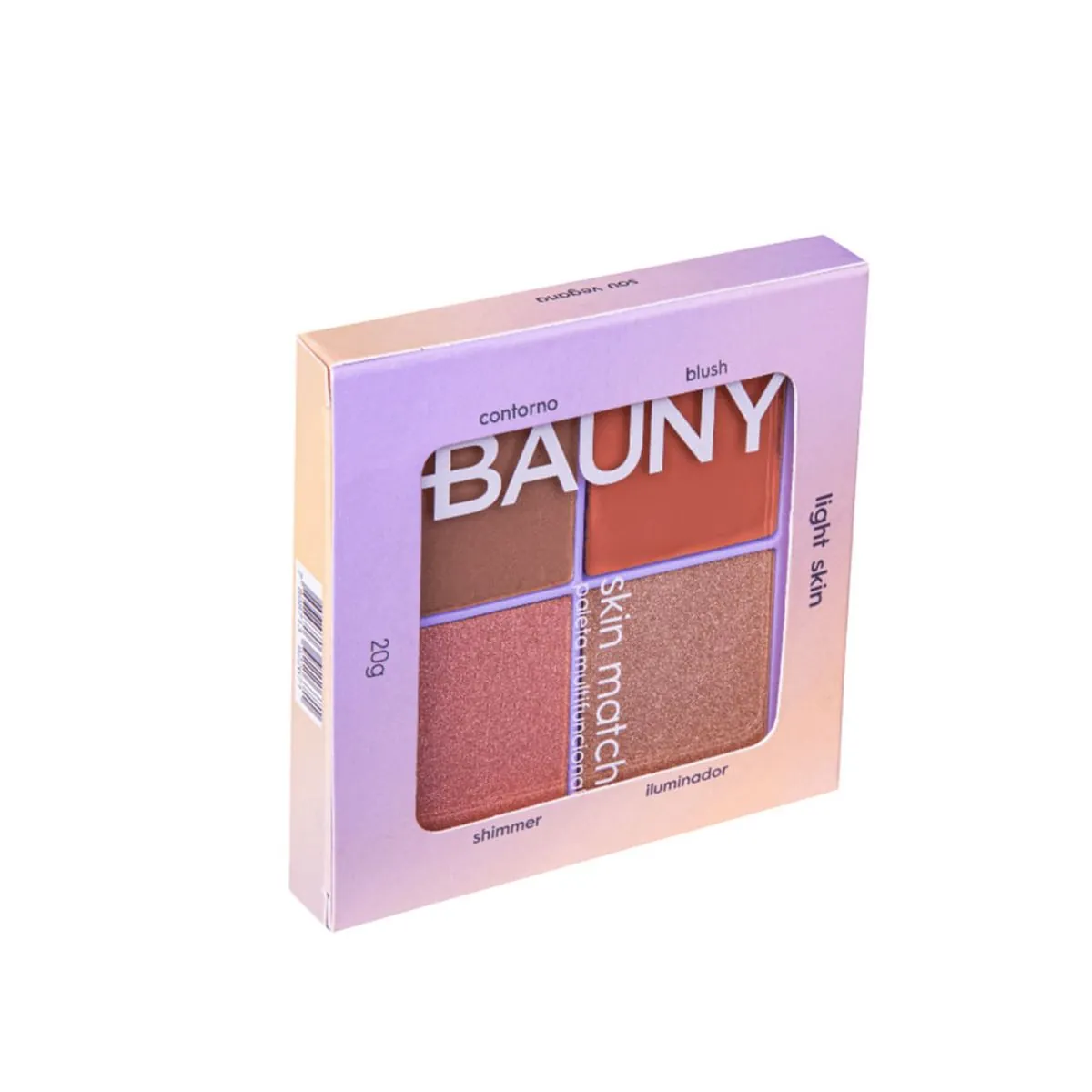 Paleta Multifuncional 24g Skin Match Clara Bauny Cosmeticos