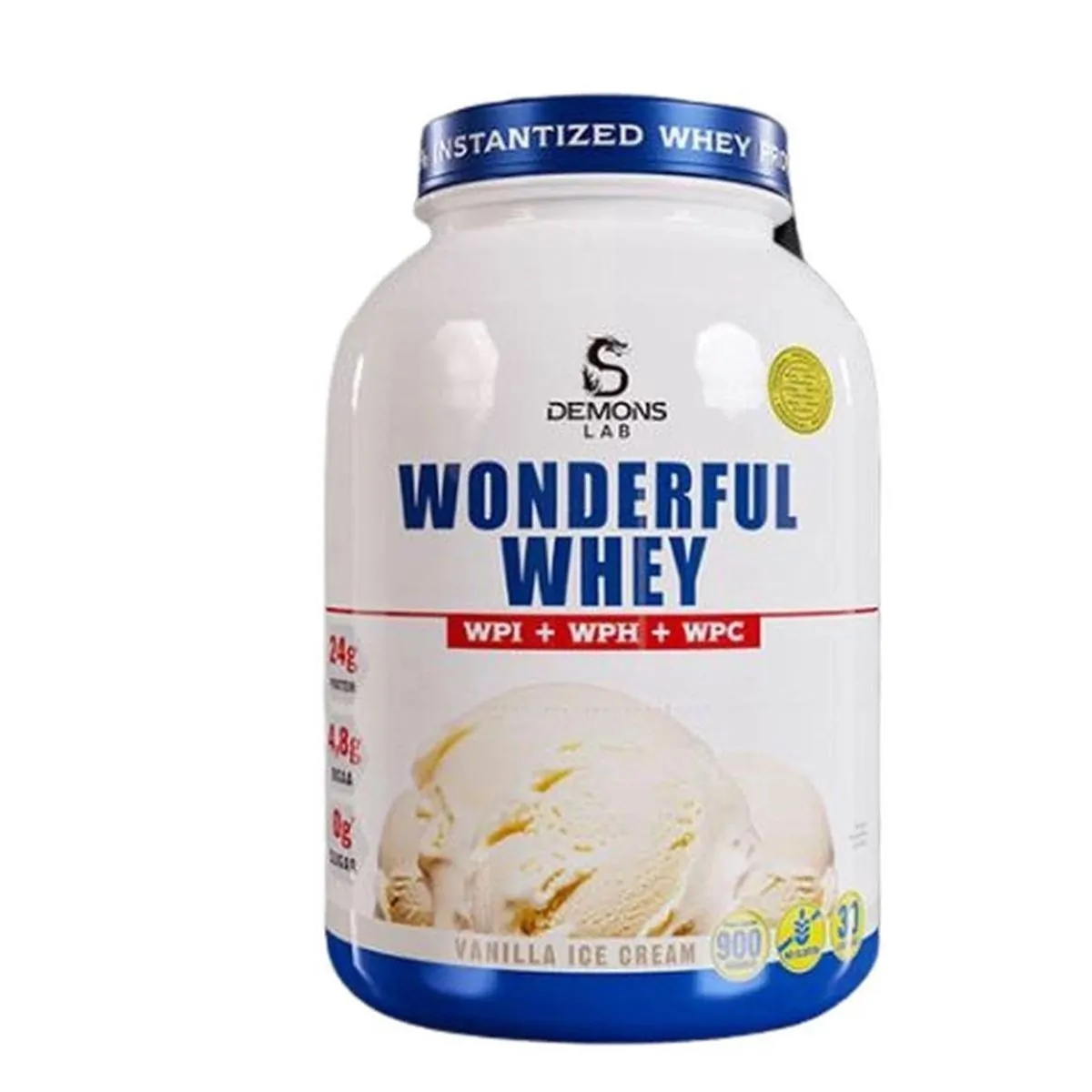 Whey Wonderful 100% 3W Sorvete de Baunilha 900g - Demons Lab
