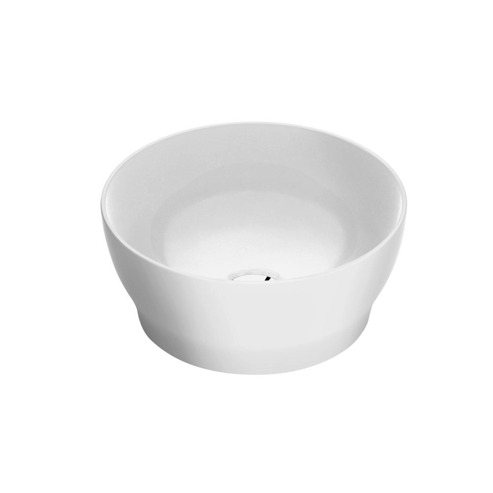Cuba De Banheiro Louça Apoio Redonda 31 Cm (tassa Branca)