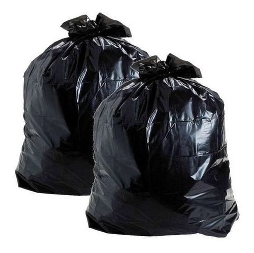 Kit 2 Sacos Lixo Preto 200 Litros Espessura Médis Pct 50 Un
