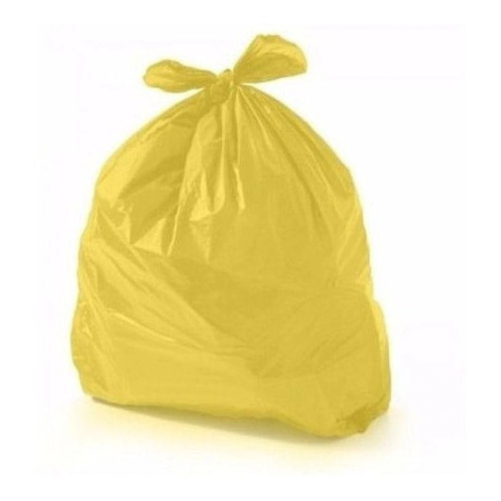Saco Amarelo Para Lixo 40l 100 Unds Coleta Seletiva