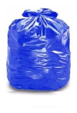 Saco Azul Para Lixo 100 Litros (100 Unds) Coleta Seletiva
