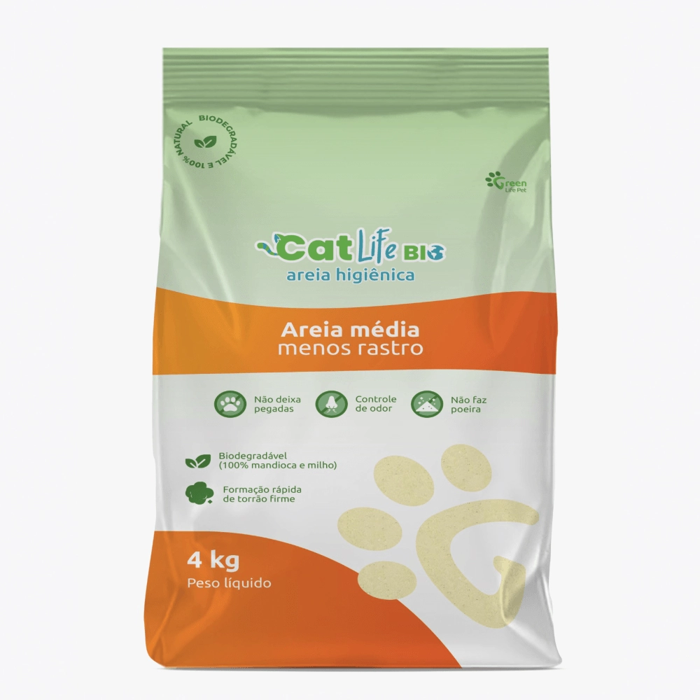 Areia Higienica Cat Life Bio Grossa 4kg