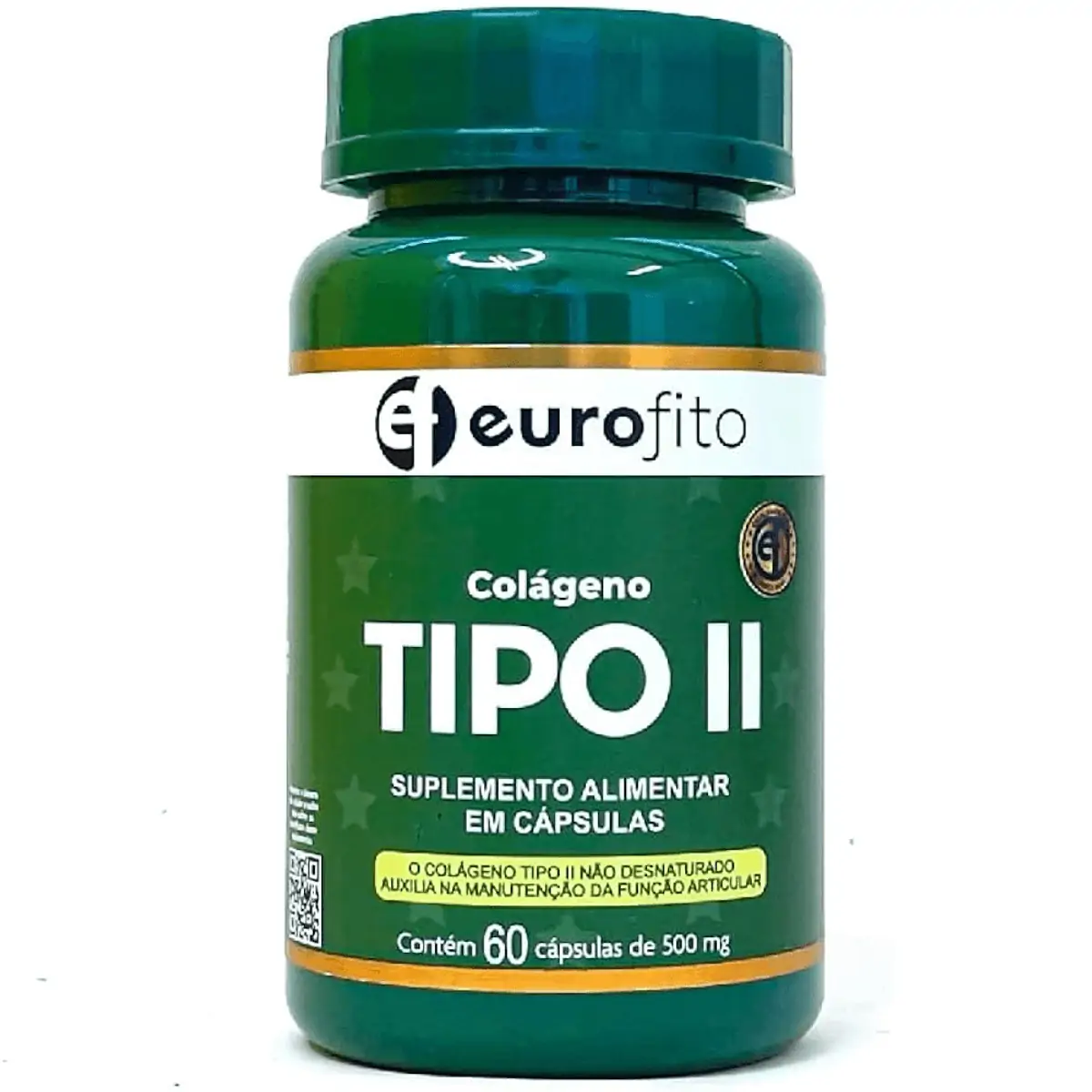 Colágeno Tipo II 500mg C/60 Cápsulas - Eurofito