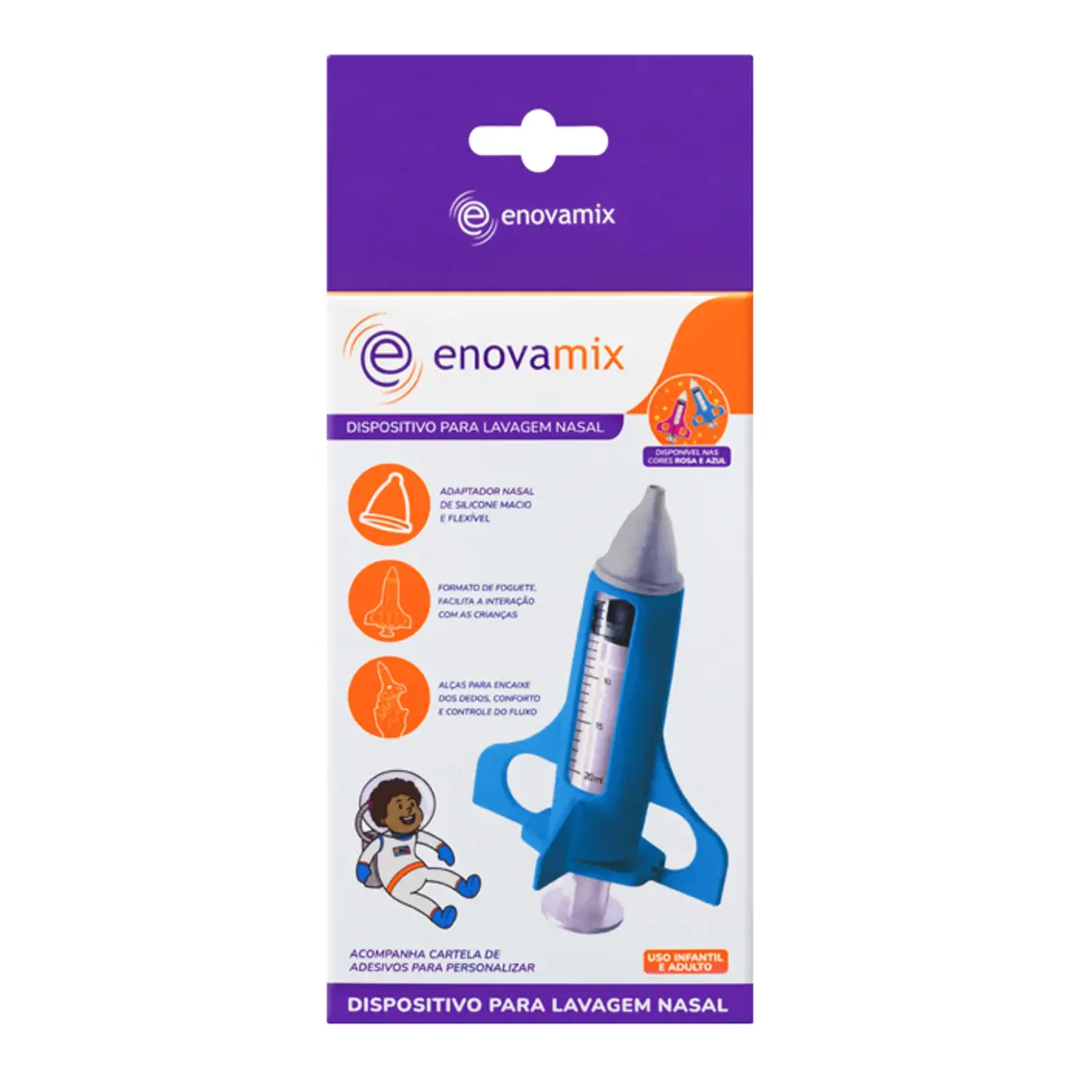 Dispositivo Para Lavagem Nasal Azul Enovamix
