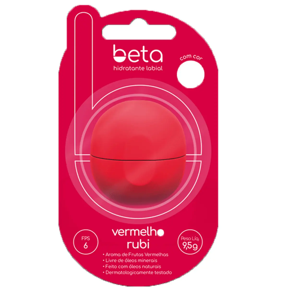 Beta Hidr Labial 9,5g Vermelho Rubi