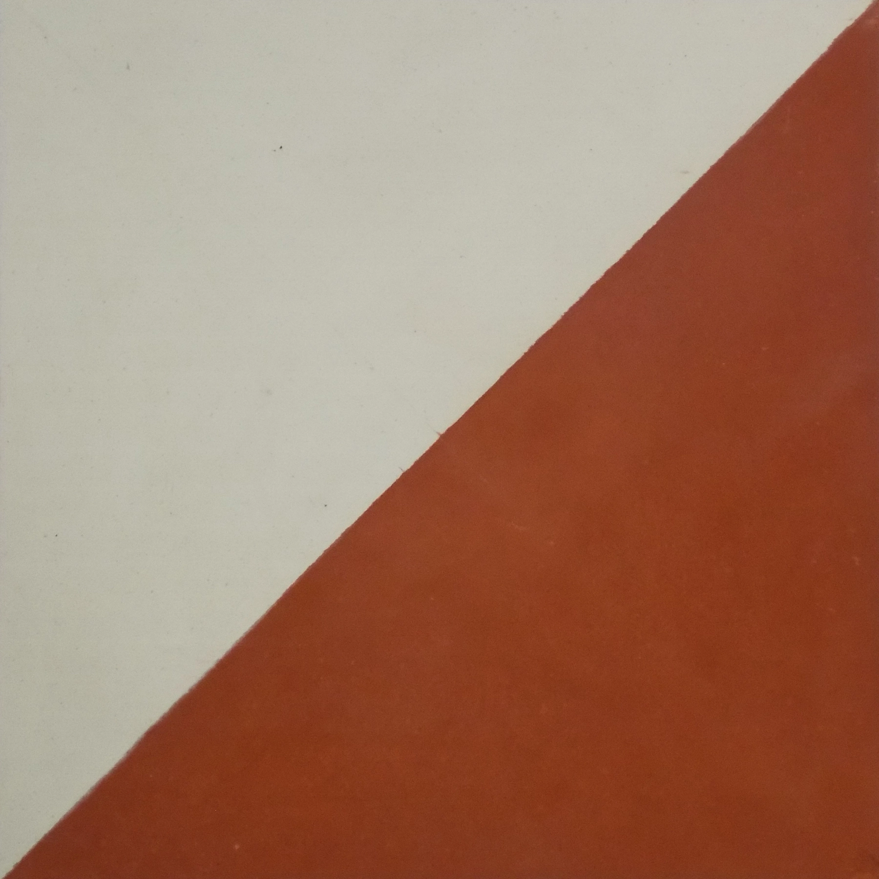 Ladrilho Hidráulico Quadrado Bandeira Vermelha E Branco 20x20cm Oficina Yby