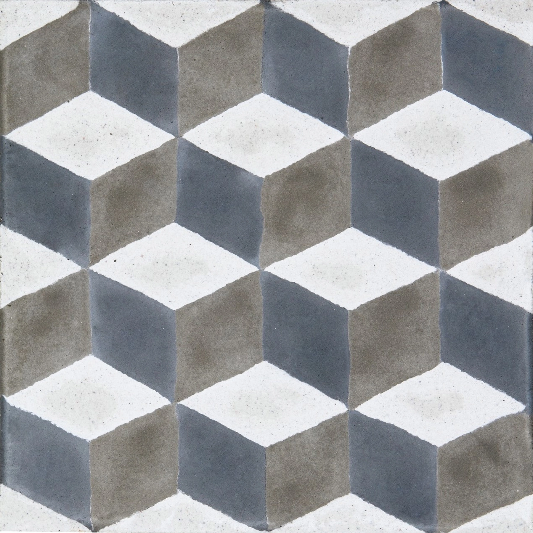 Ladrilho Hidráulico Quadrado Dados Azul E Branco 20x20cm Oficina Yby
