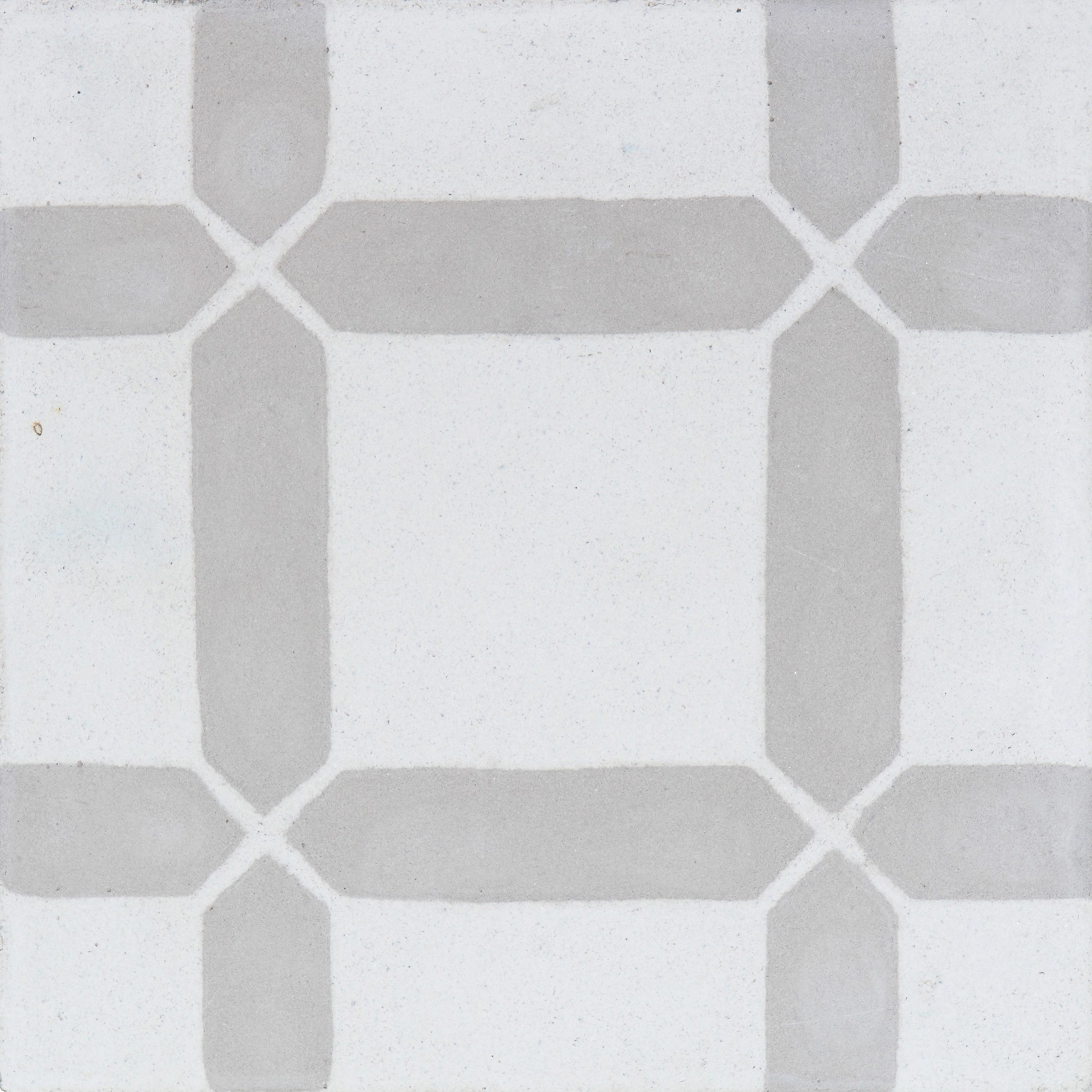 Ladrilho Hidráulico Quadrado Quadros Cinza E Branco 20x20cm Oficina Yby