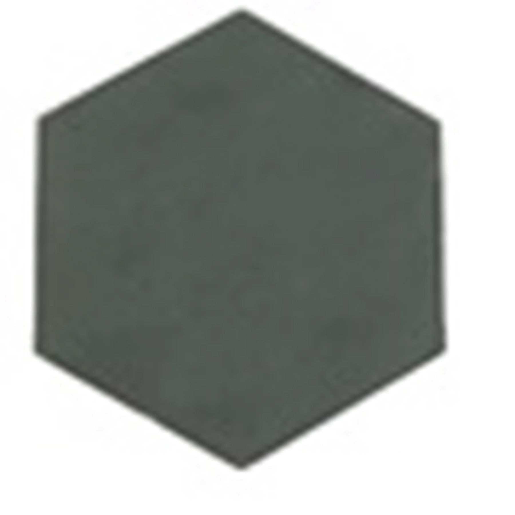 Ladrilho Hidráulico Hexagonal Liso Azul 15x17cm Oficina Yby
