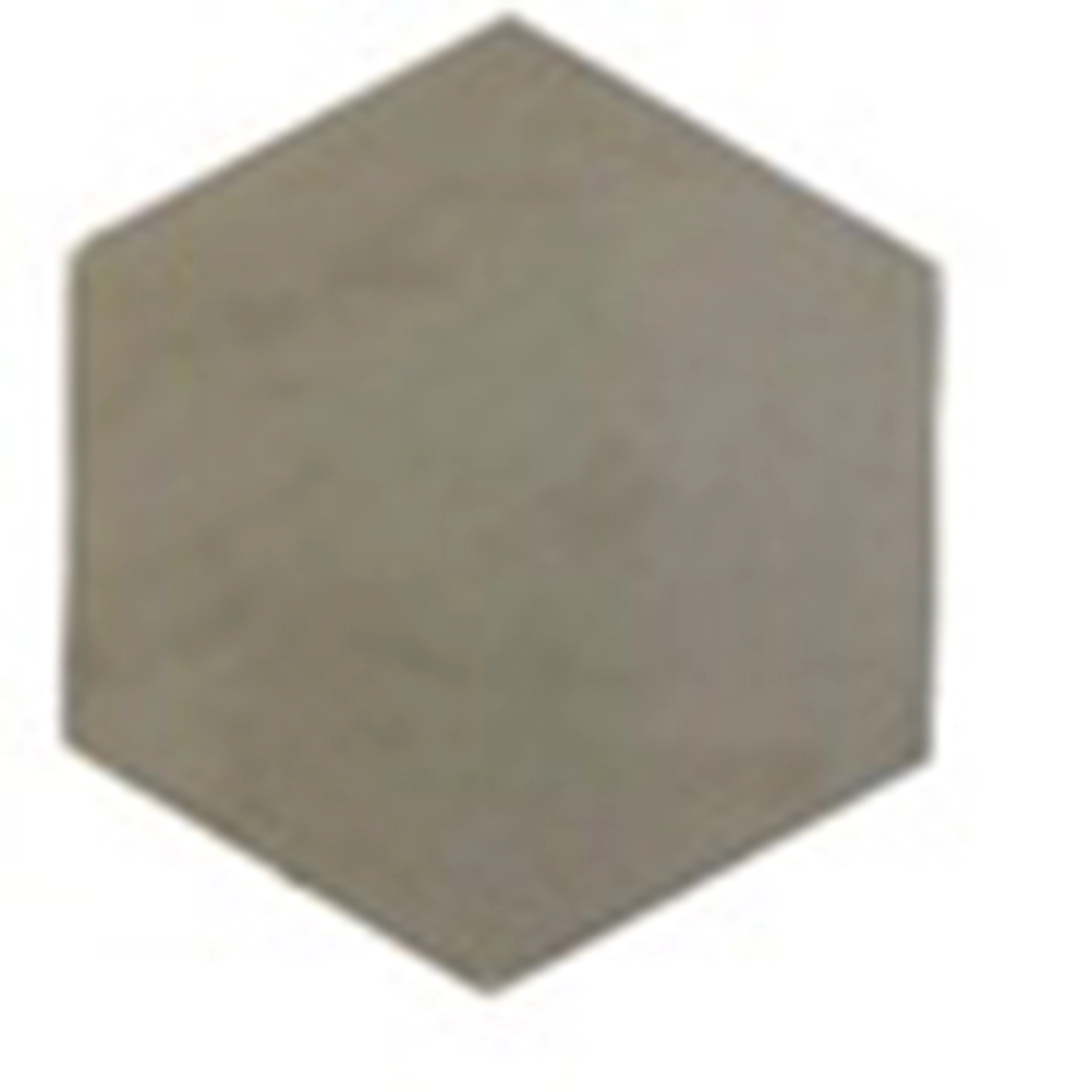 Ladrilho Hidráulico Hexagonal Liso Cinza Gelo 15x17cm Oficina Yby