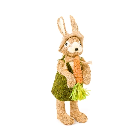 Coelho Rustico Cenoura Pe 47cm Co495 Tok Da Casa