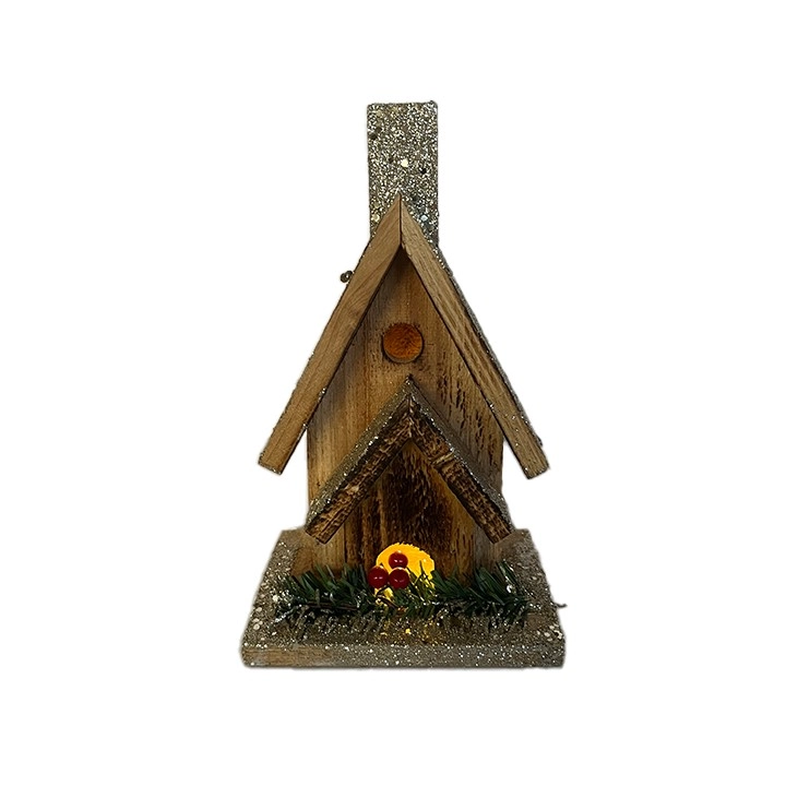 Casinha Nevada Led 20cm Ca093 Tok Da Casa