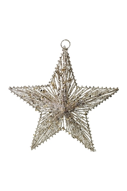Pendente Estrela Dourado 30cm Dg1101 Tok Da Casa