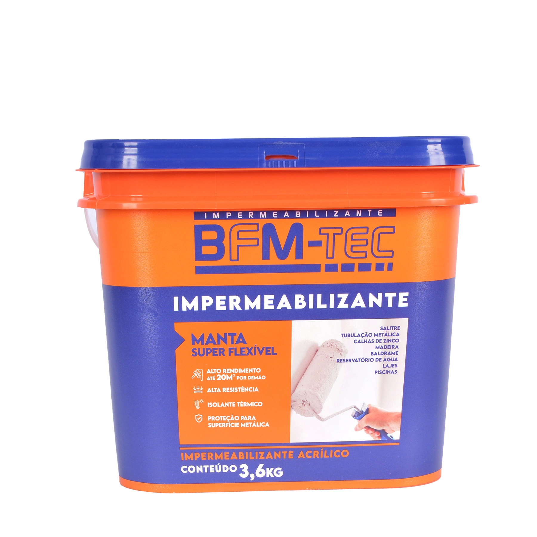 Manta Líquida Impermeabilizante Superflexível Ideal BFM-TEC 3,6L Branco