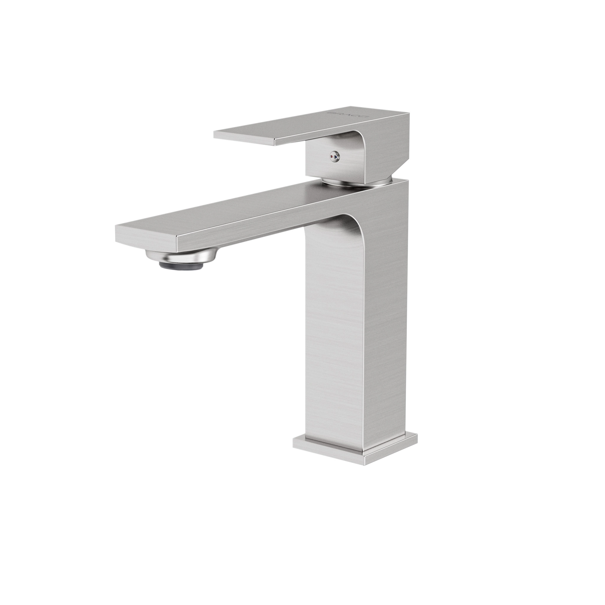 Monocomando Vercci Slim Baixo Aço Escovado