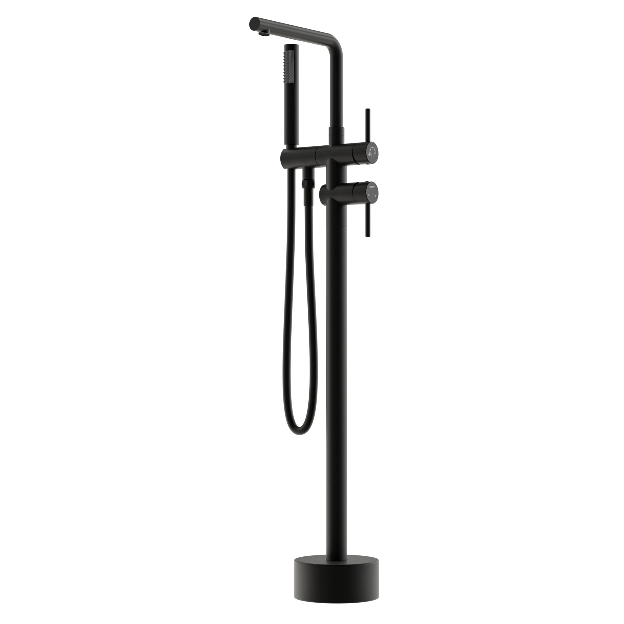 Monocomando Para Banheiras Preto
