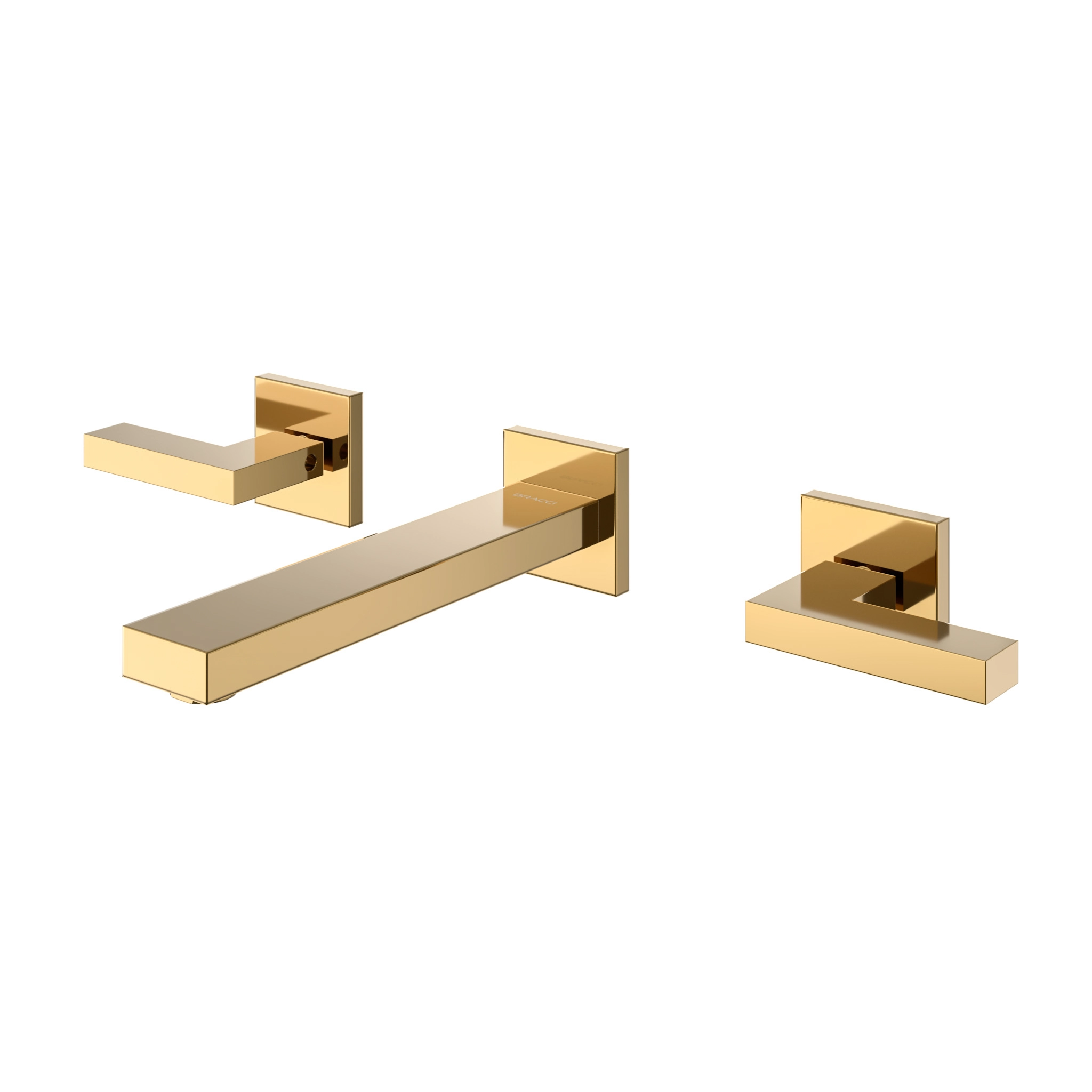 Duplo Comando De Parede Vercci Dourado