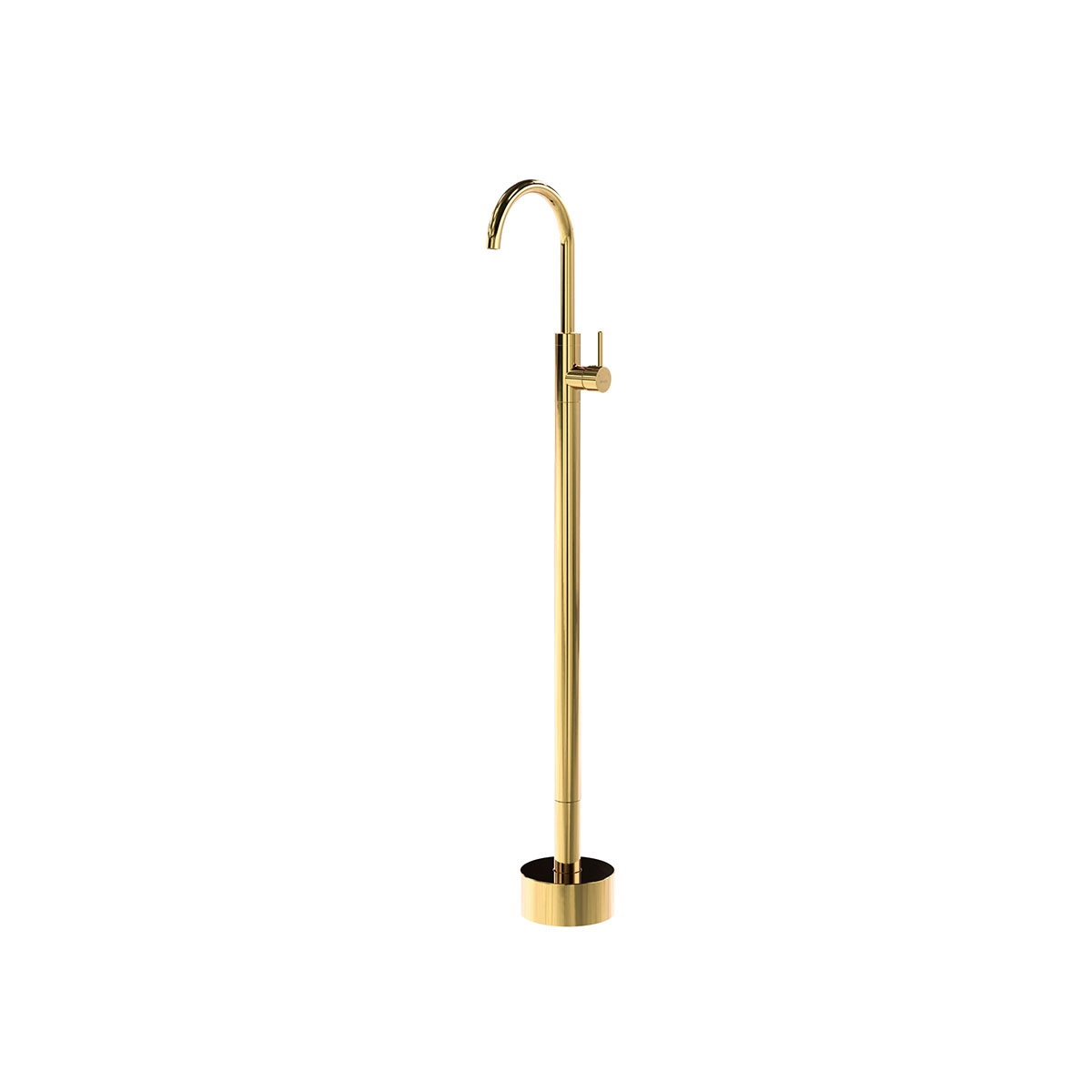 Monocomando De Piso Para Cuba Dourado