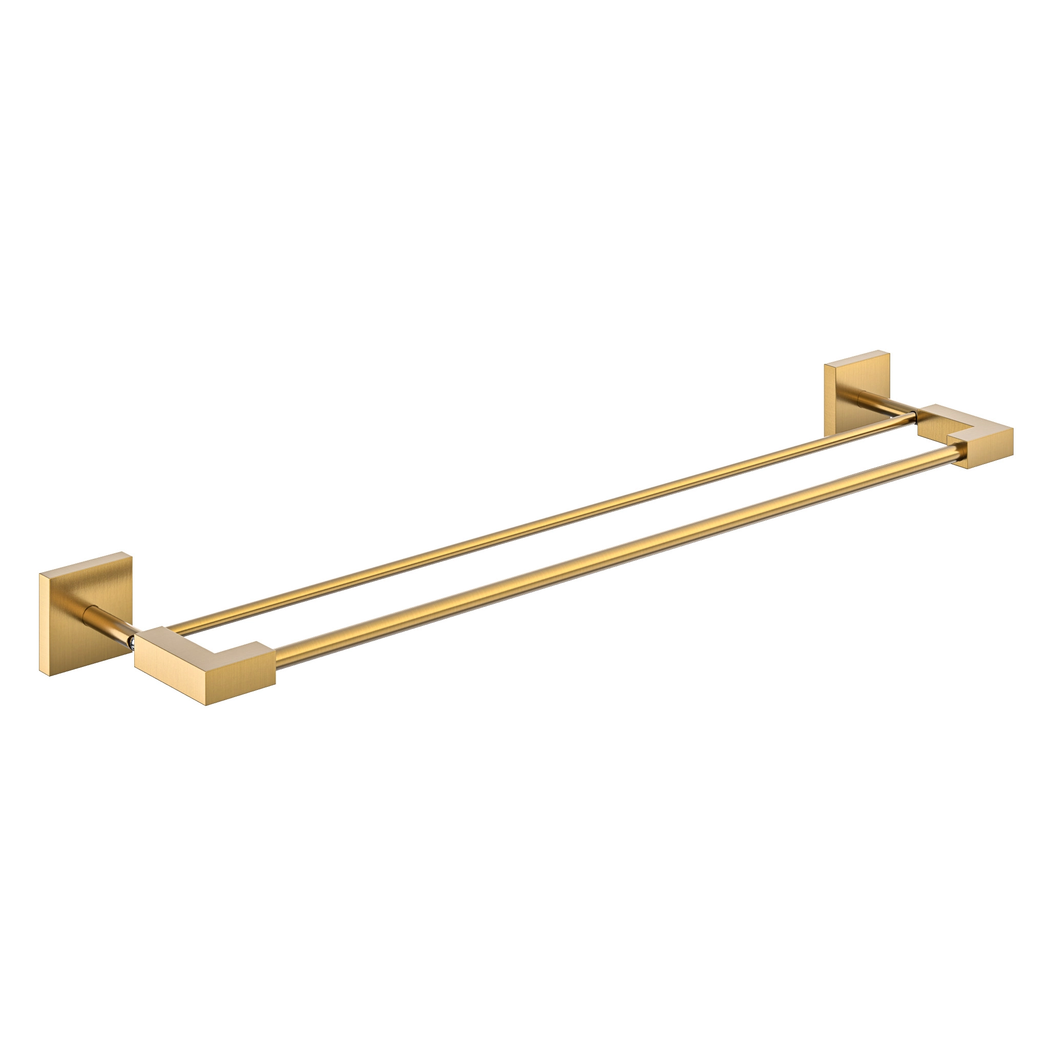 Toalheiro Duplo Vercci Dourado Escovado