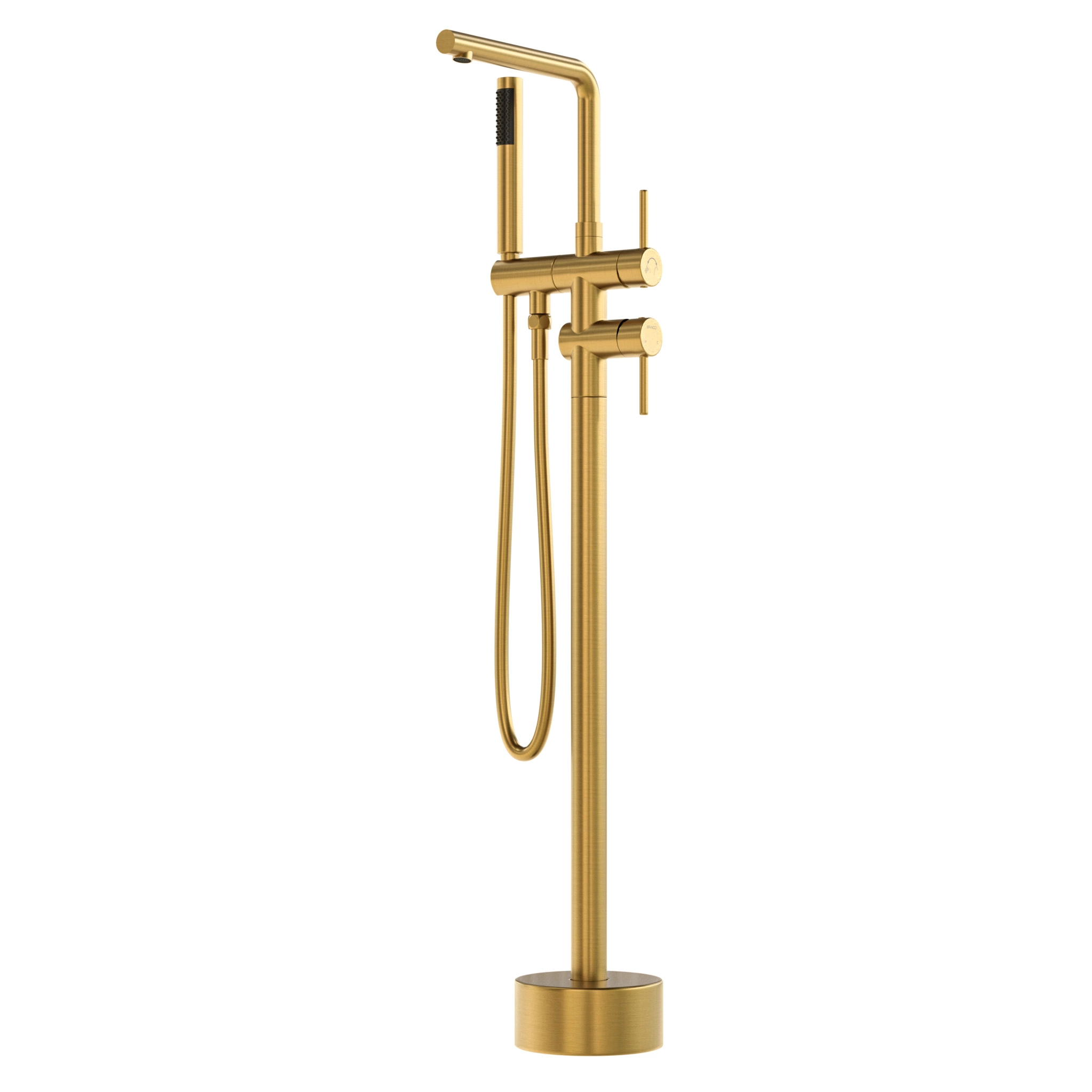 Monocomando Para Banheiras Dourado Escovado