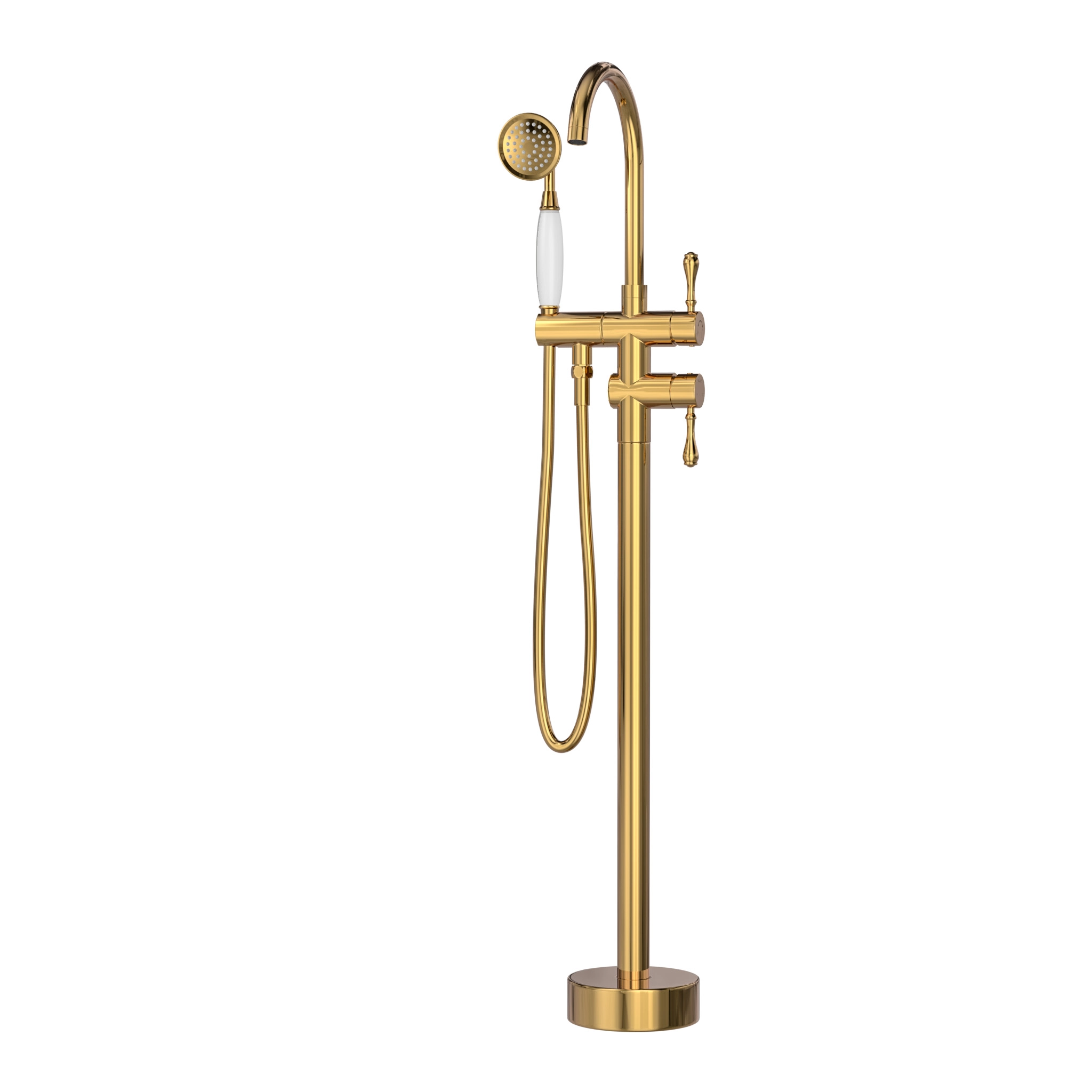 Monocomando Para Banheiras Dourado