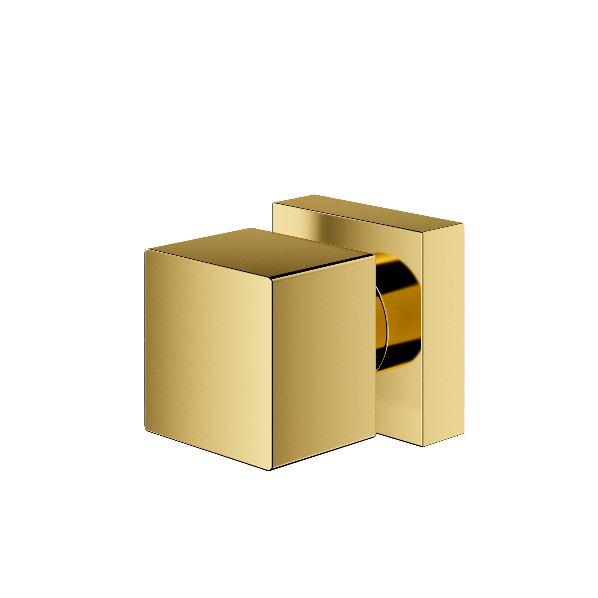 Acabamento De Registro Quadrado Dourado Nanotecnologia