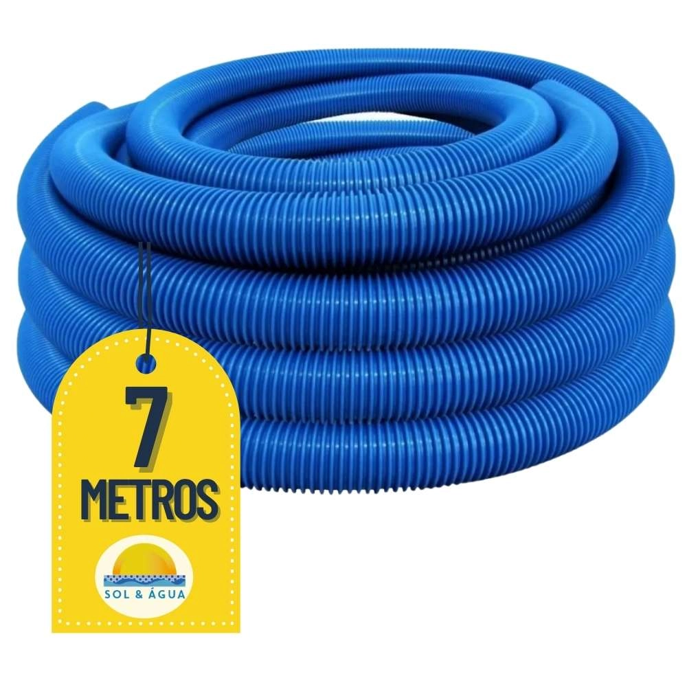 Mangueira Para Limpeza De Piscinas Flexível Flutuante 07 Metros