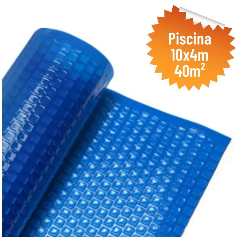 Capa Térmica Bolha 300 Micras Para Piscinas De 10x04 (40m²)