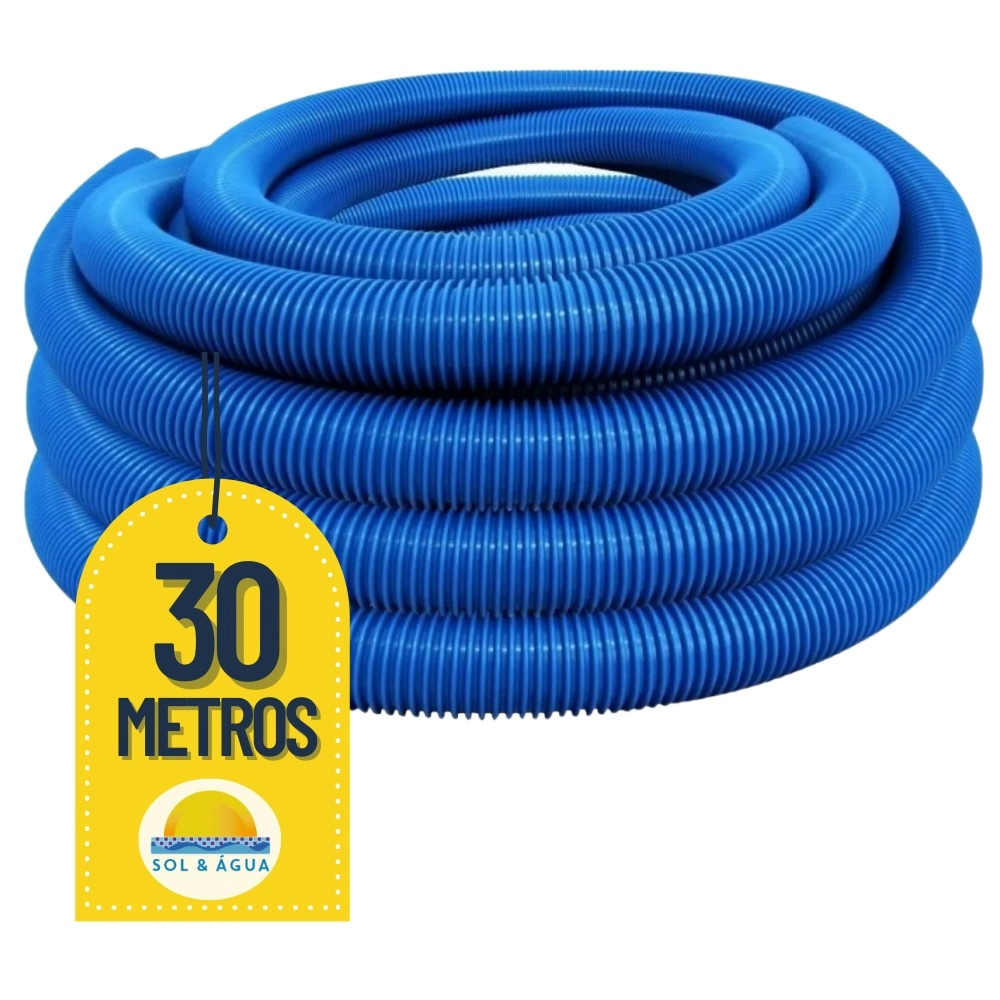 Mangueira Para Limpeza De Piscinas Flexível Flutuante 30 Metros