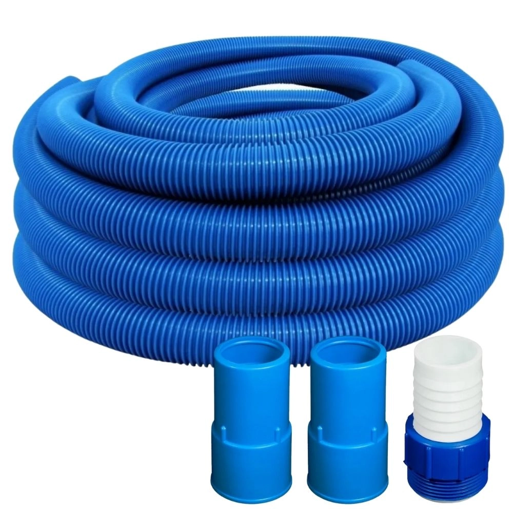 Mangueira Para Limpeza De Piscinas Flexível Flutuante 40 Metros Com 02 Ponteiras E 01 Adaptador Para Aspiração