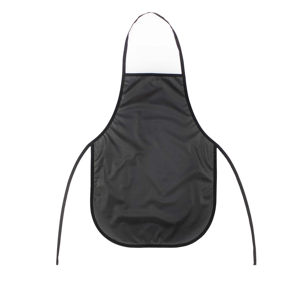 Kit 10 Unidades Avental De Cozinha E Lavanderia Impermeável Preto Liso Uniforme