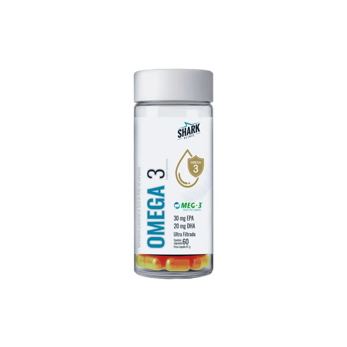 Omega 3 - 60 Caps - Sharkpro Suplementos